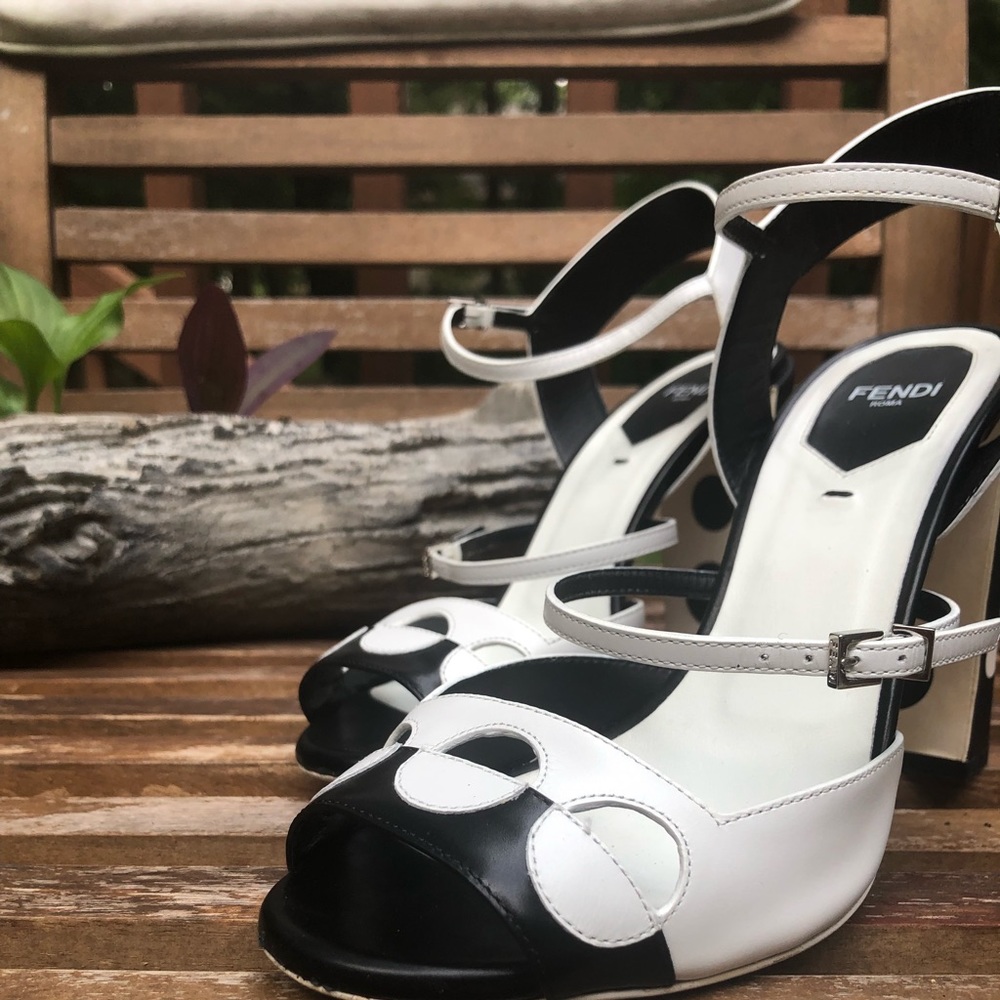 Used Fendi Polka Dot Heels